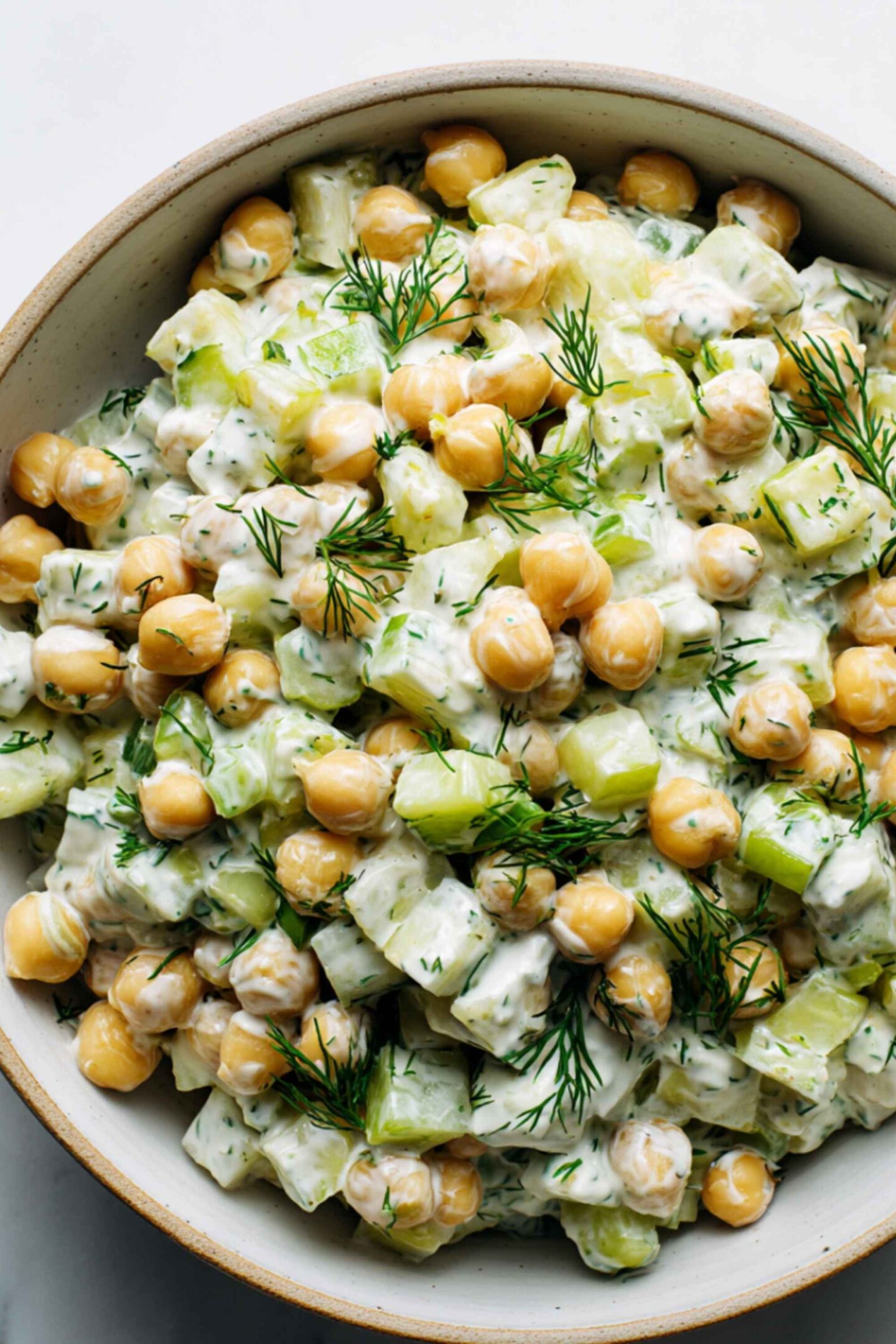 pickle chickpea salad