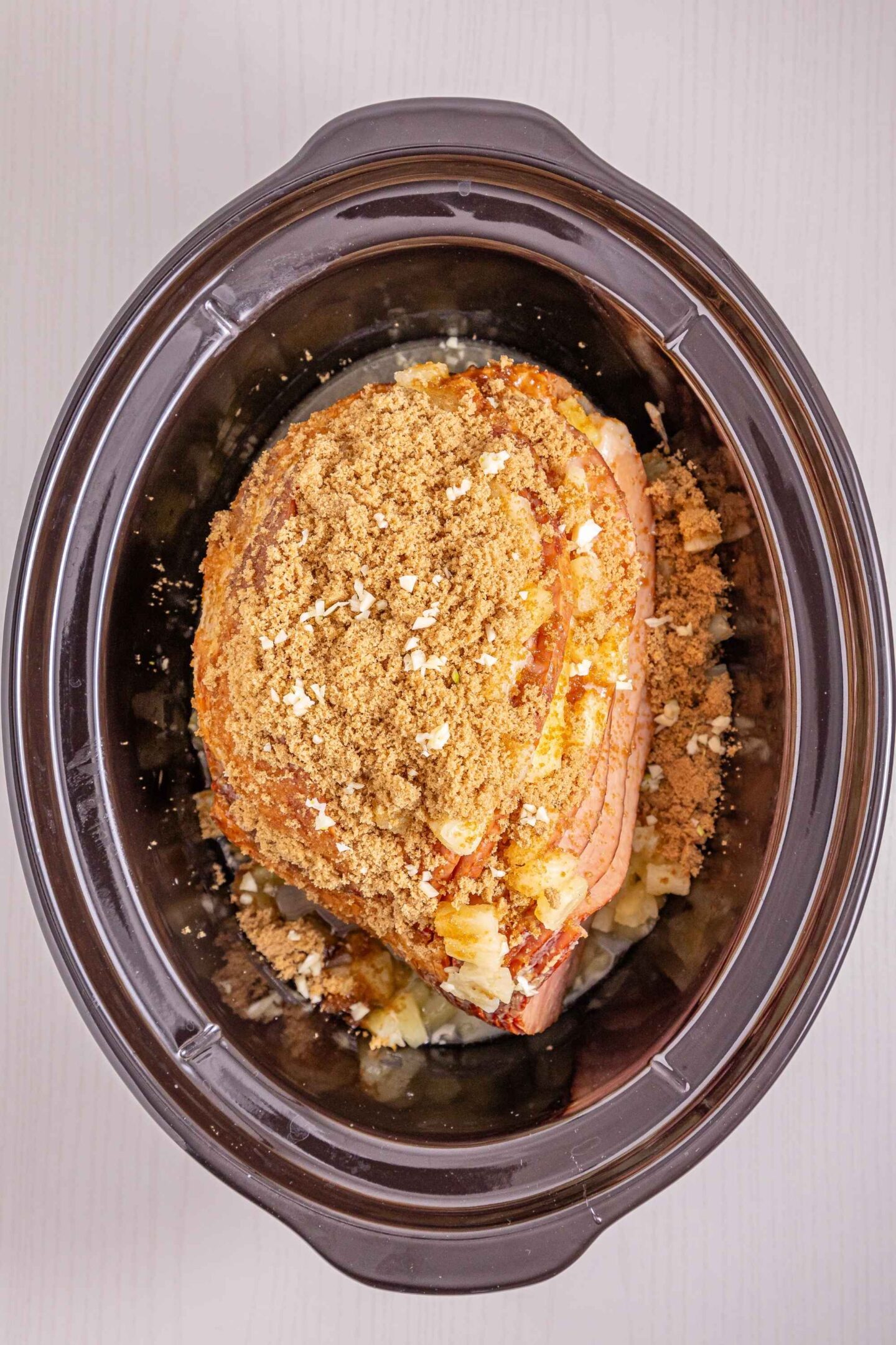 pineapple brown sugar over ham