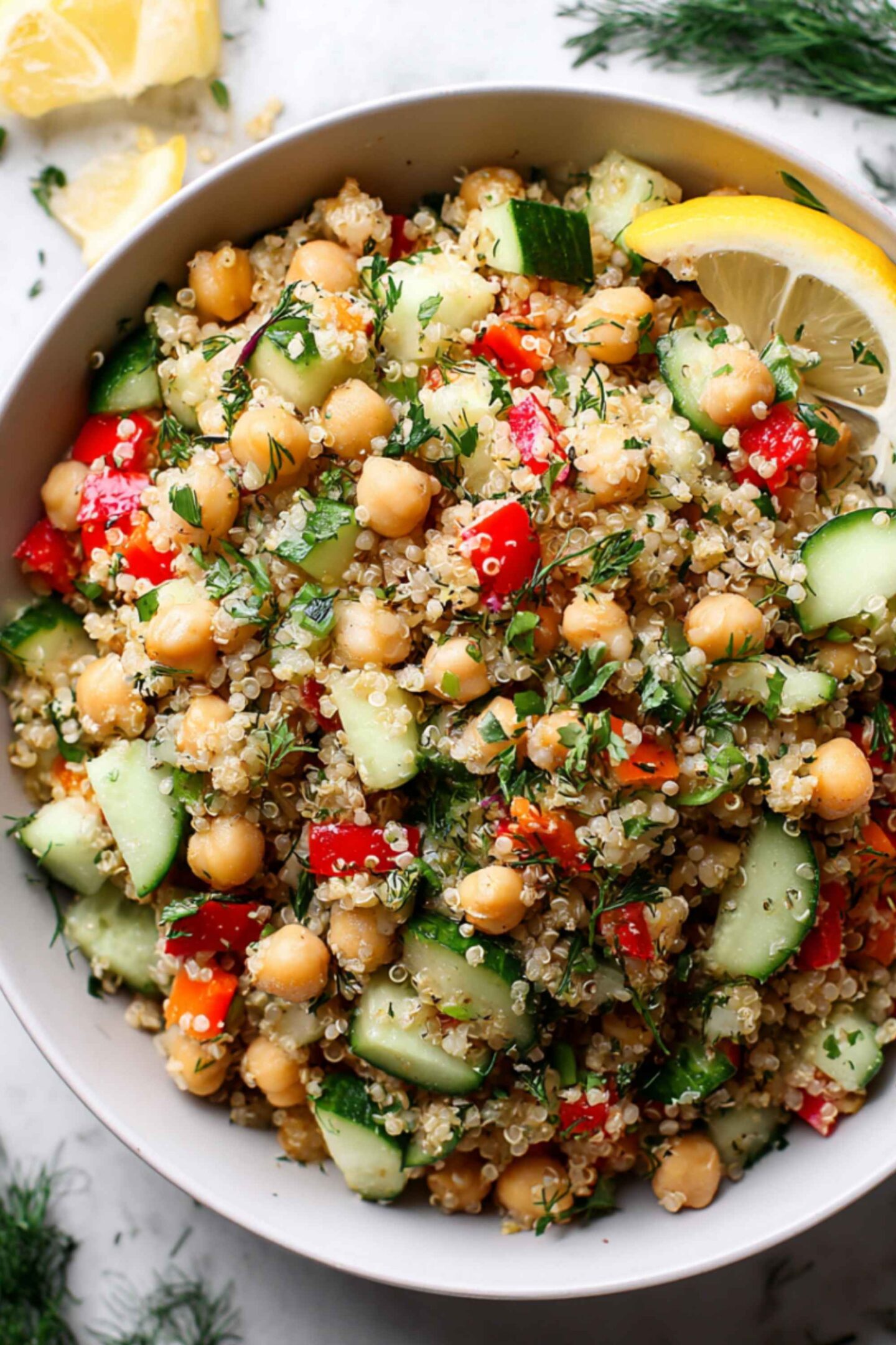 quinoa chickpea salad