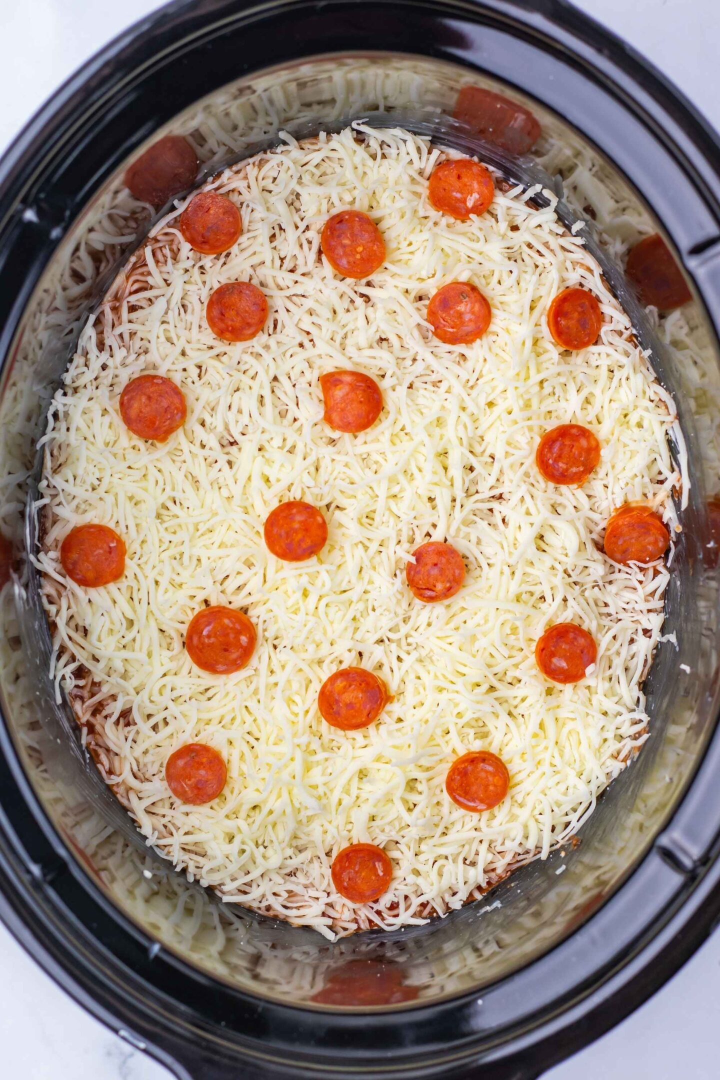 slow cooker pizza dip base