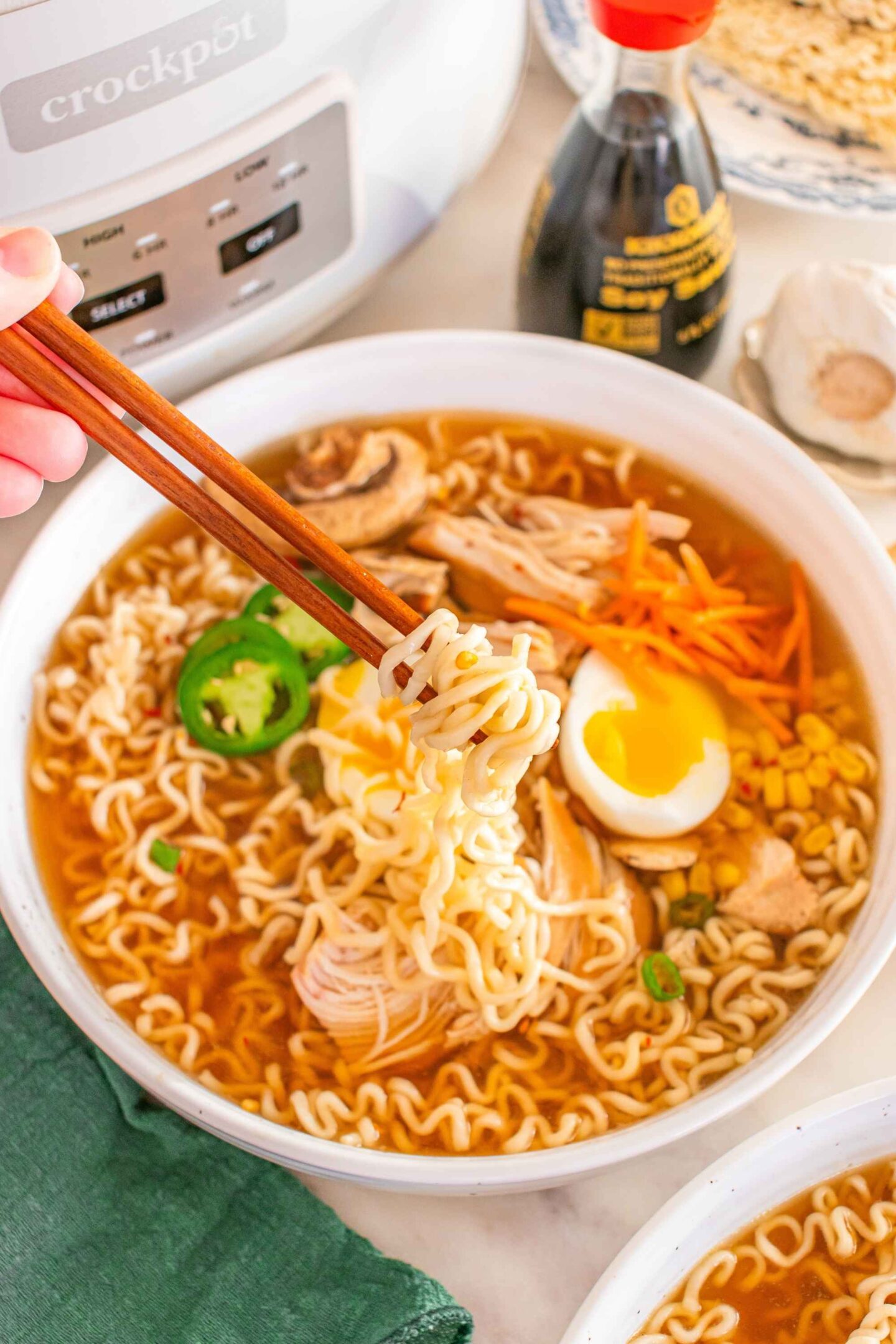 slow cooker ramen