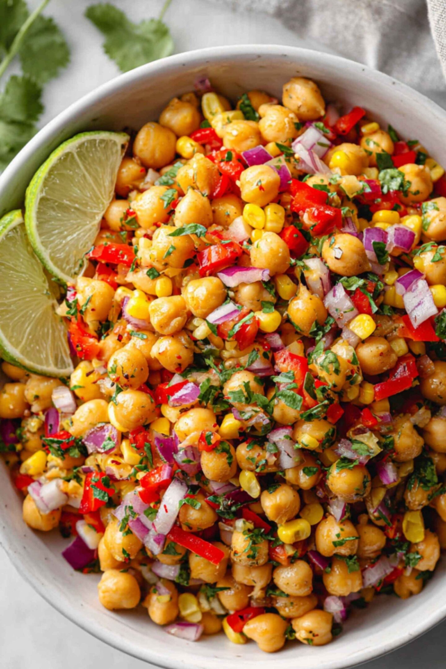 southwest chickpea salad