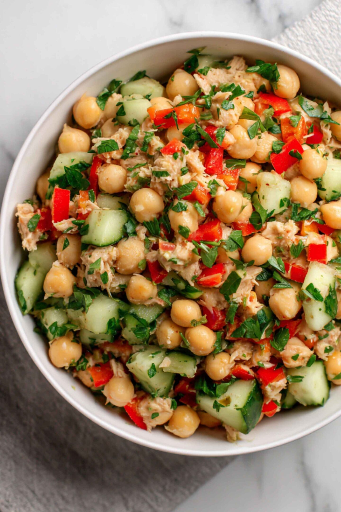 tuna chickpea salad