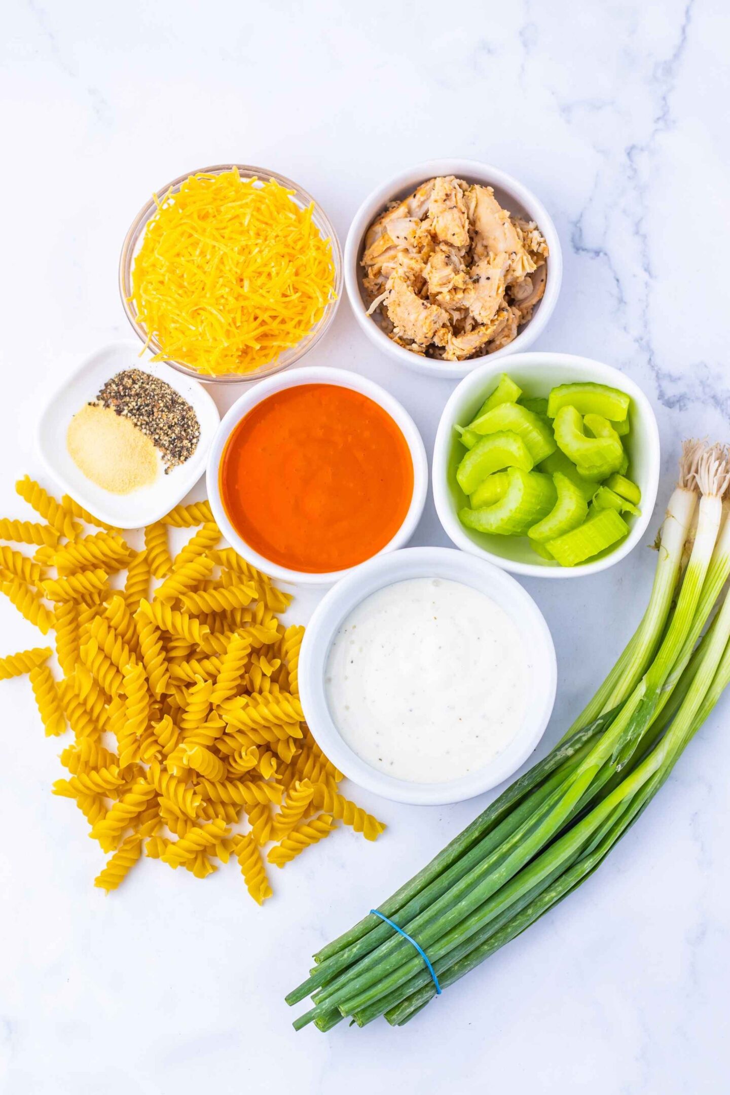 buffalo chicken pasta salad ingredients