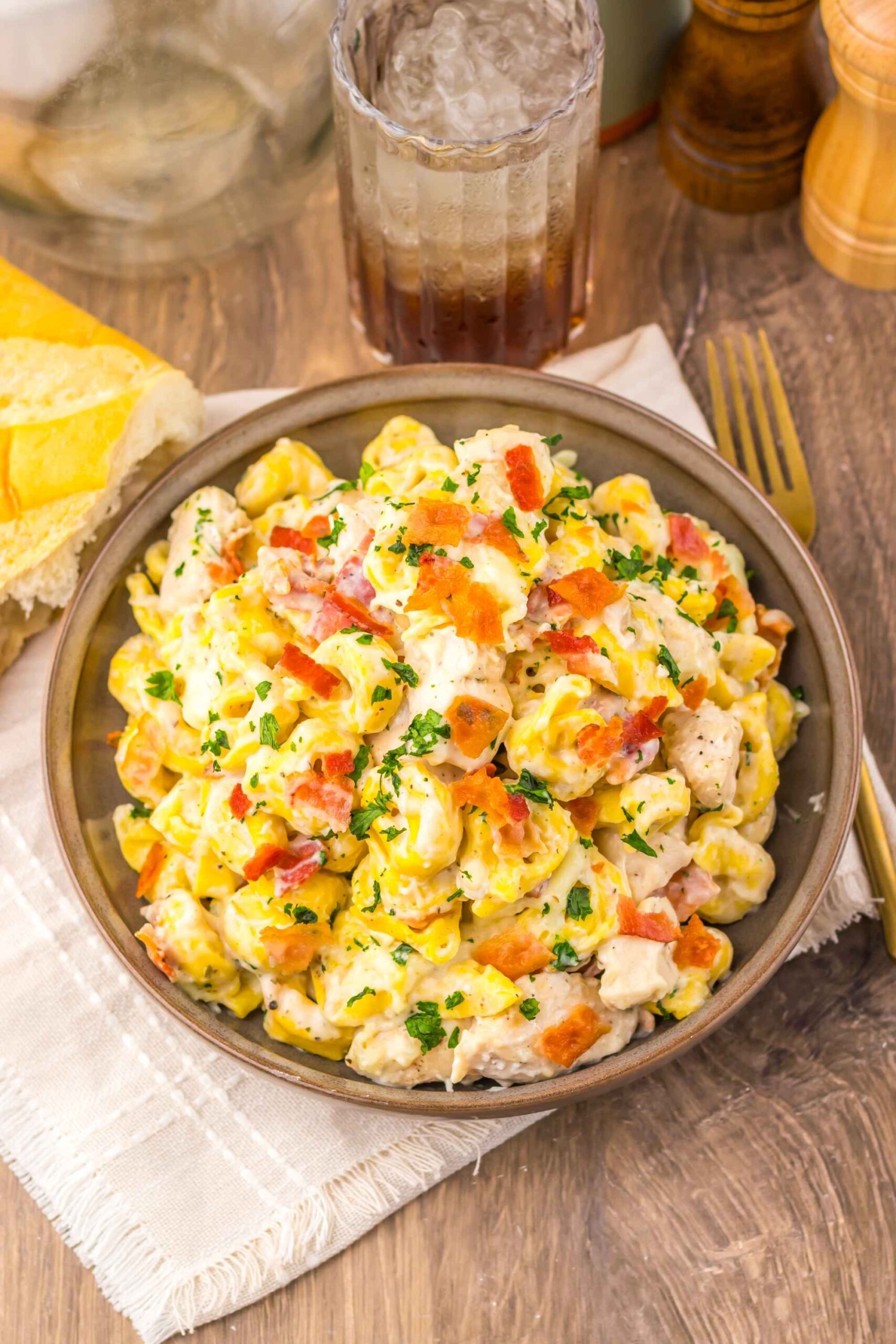 chicken sheet pan tortellini