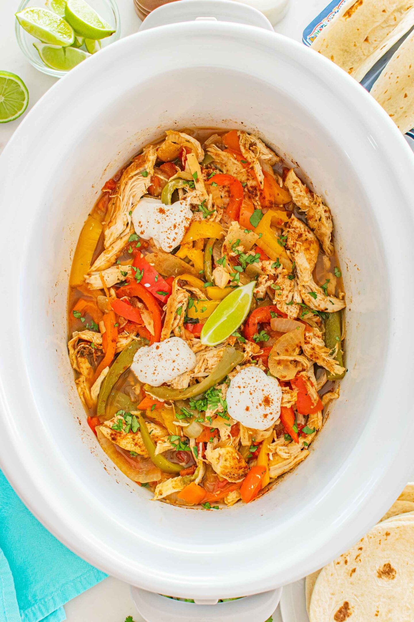 crockpot chicken fajitas