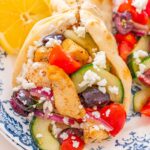 greek chicken flatbread