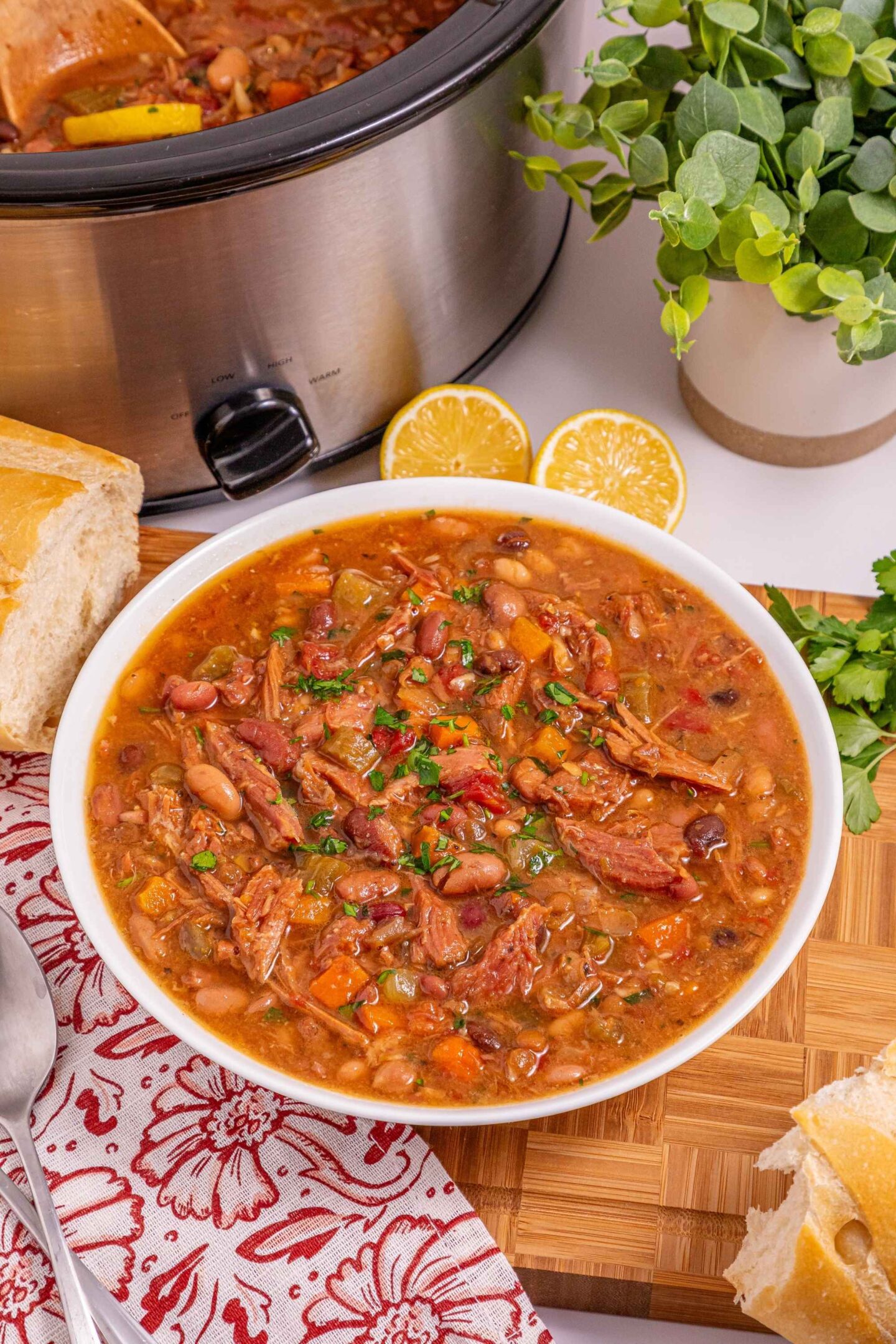 ham bean crockpot soup