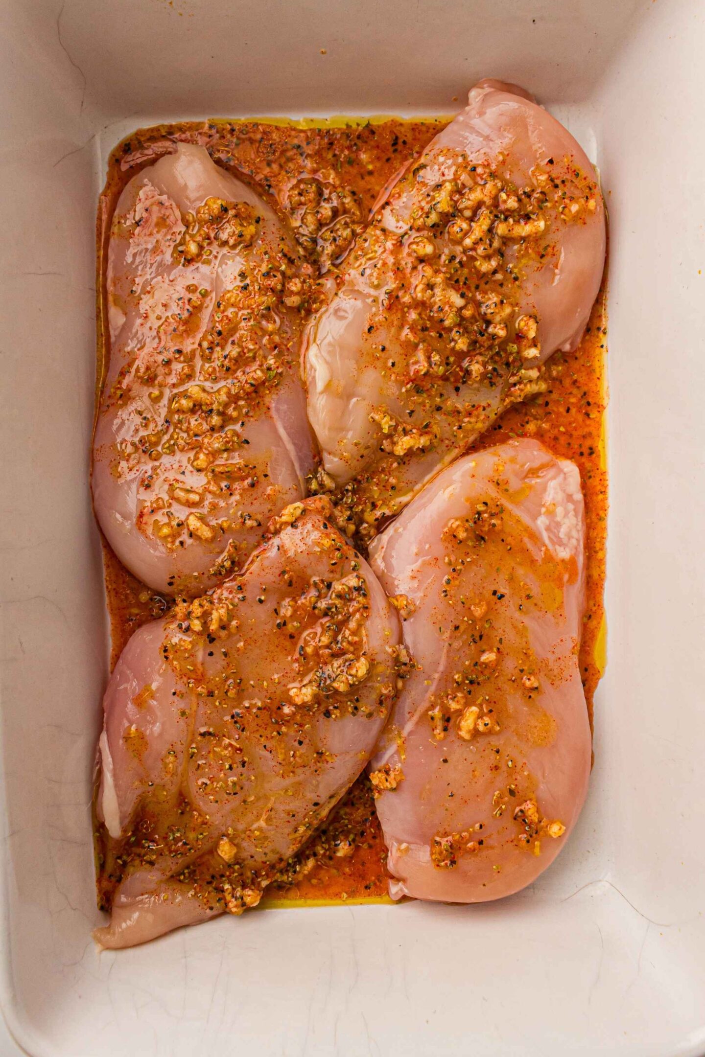 lemon chicken breasts in tray