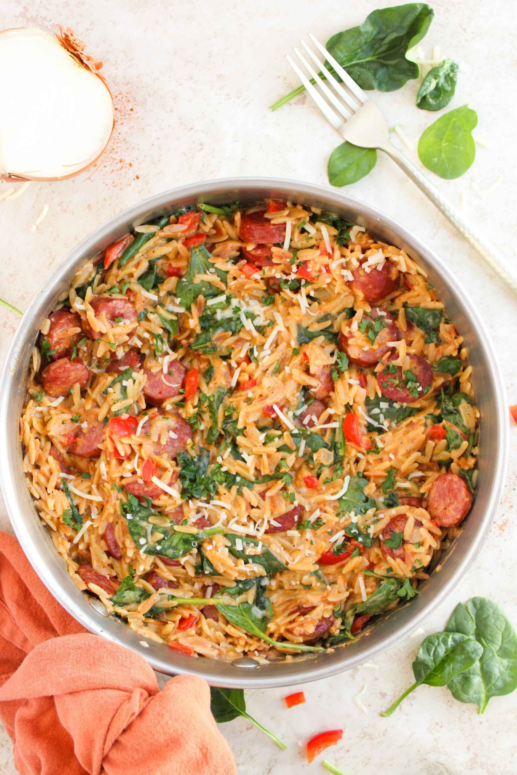 one pot sausage orzo