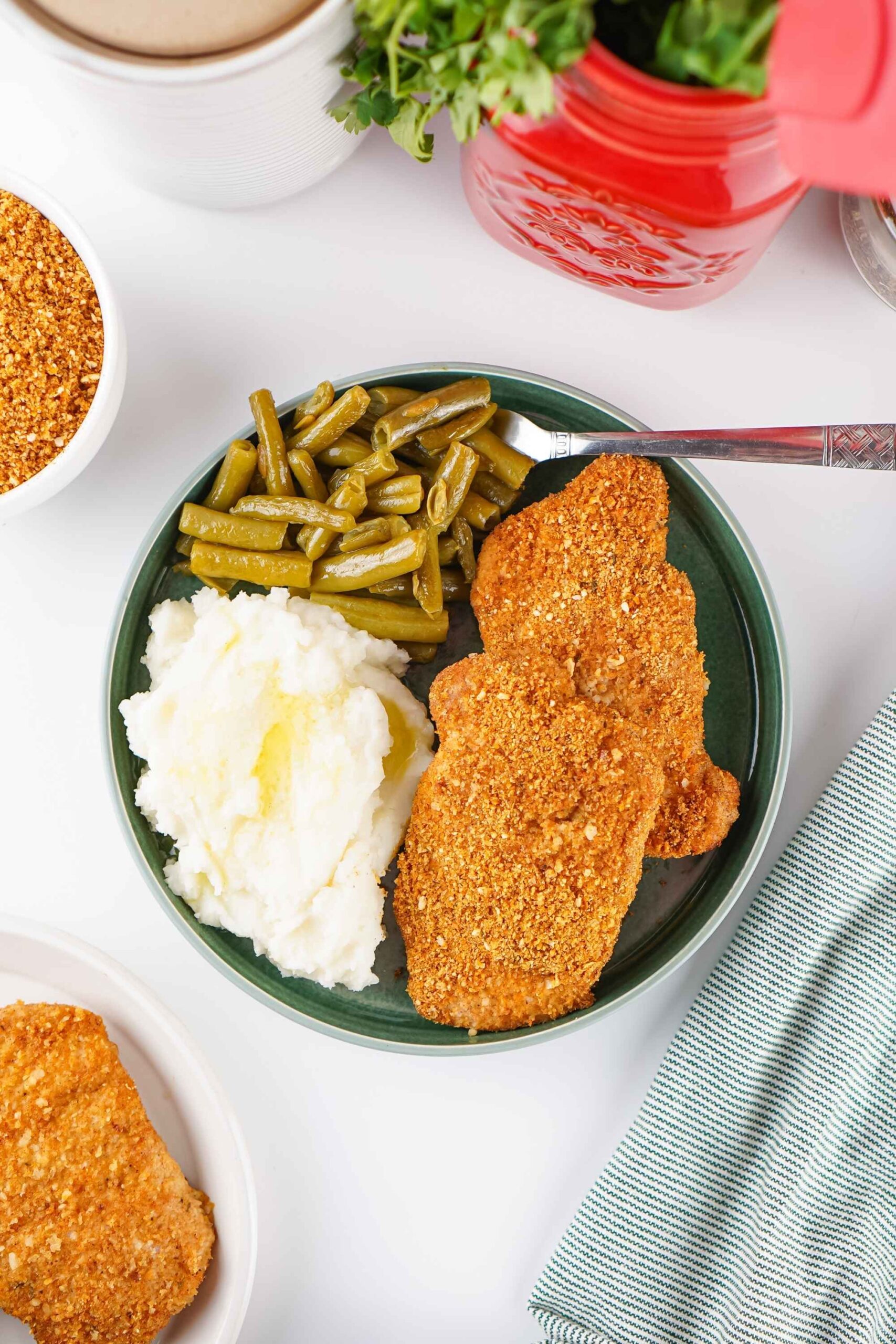 shake and bake chicken with sides