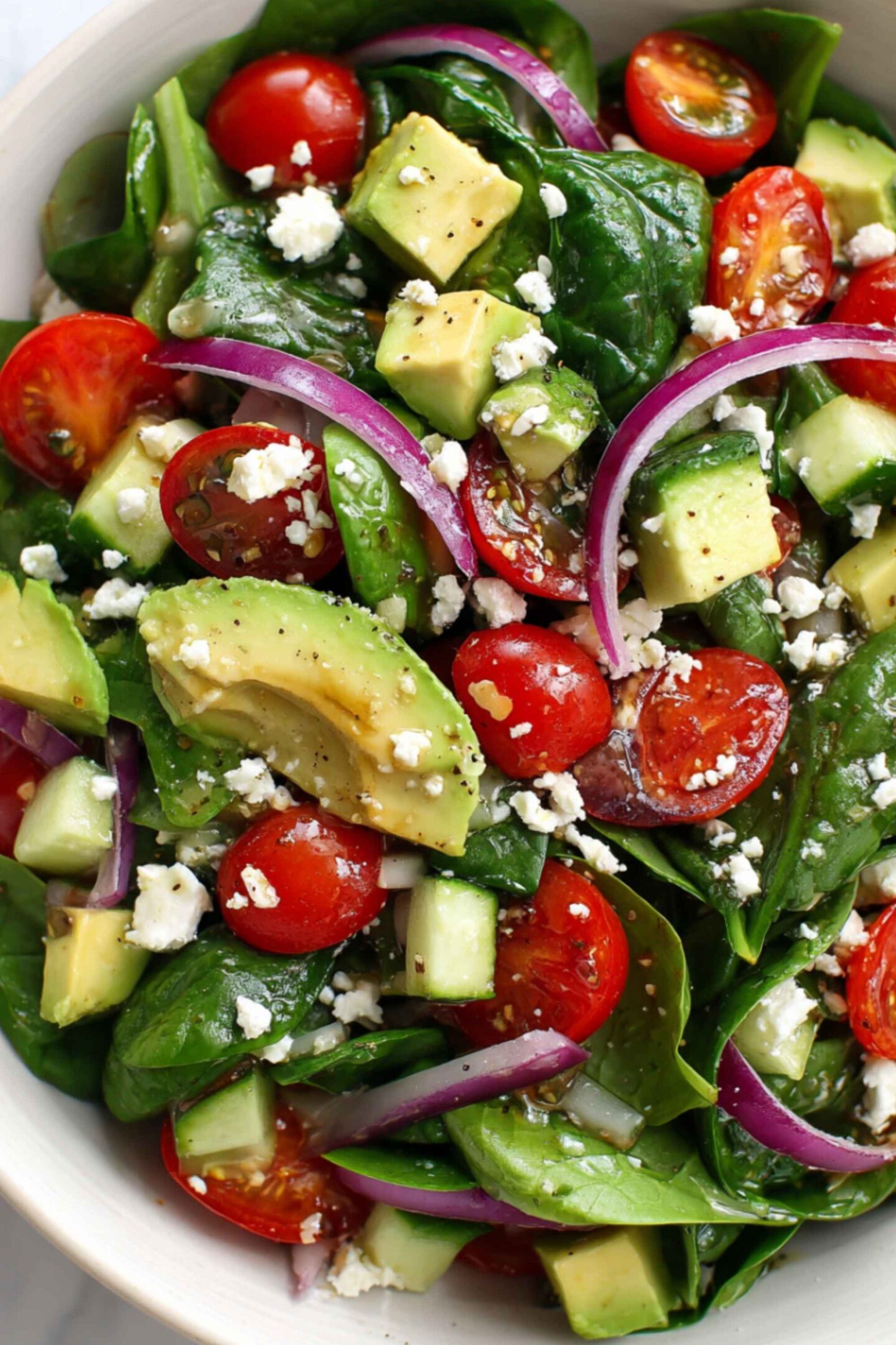 spinach avocado salad