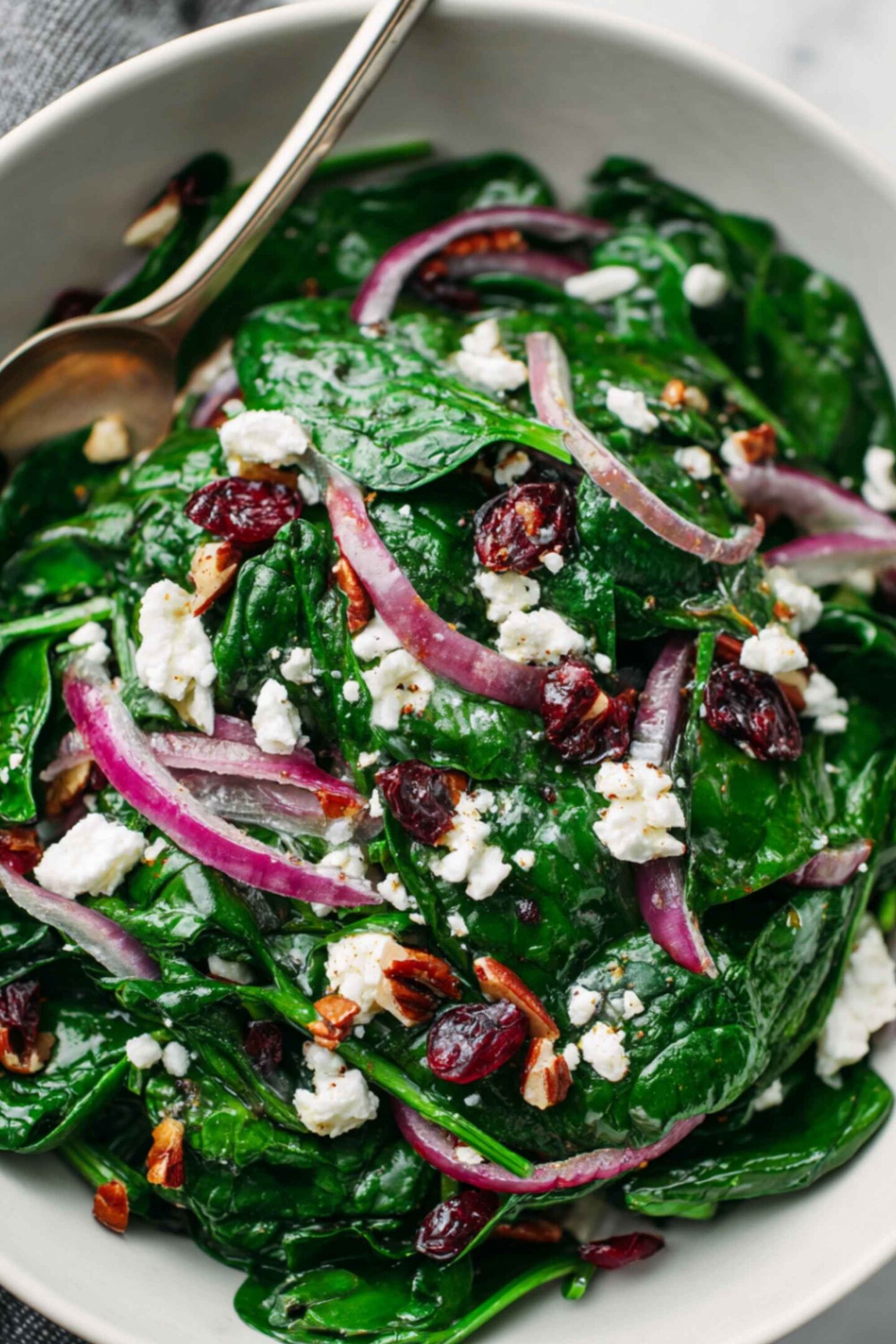 spinach cranberry salad