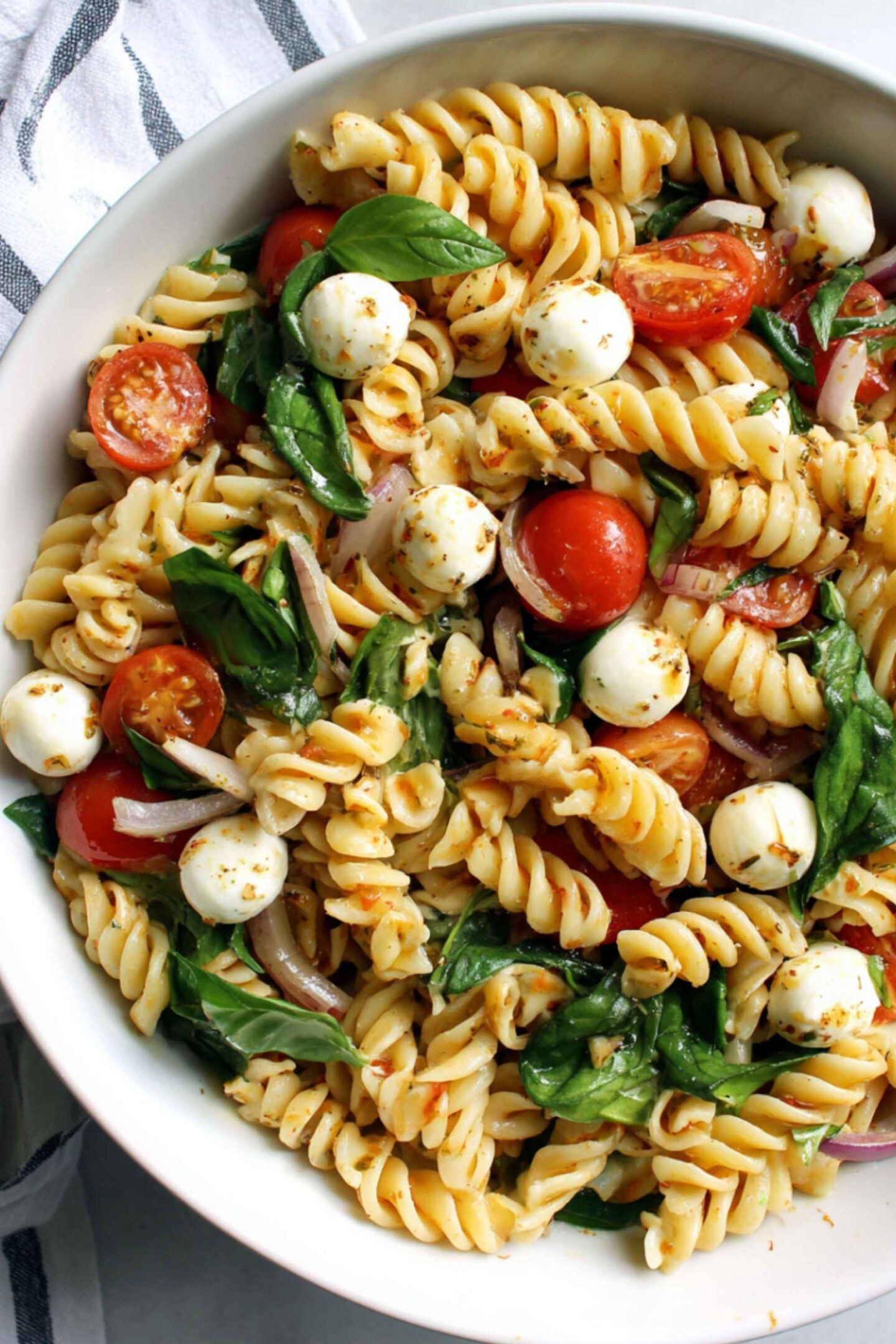 spinach pasta salad