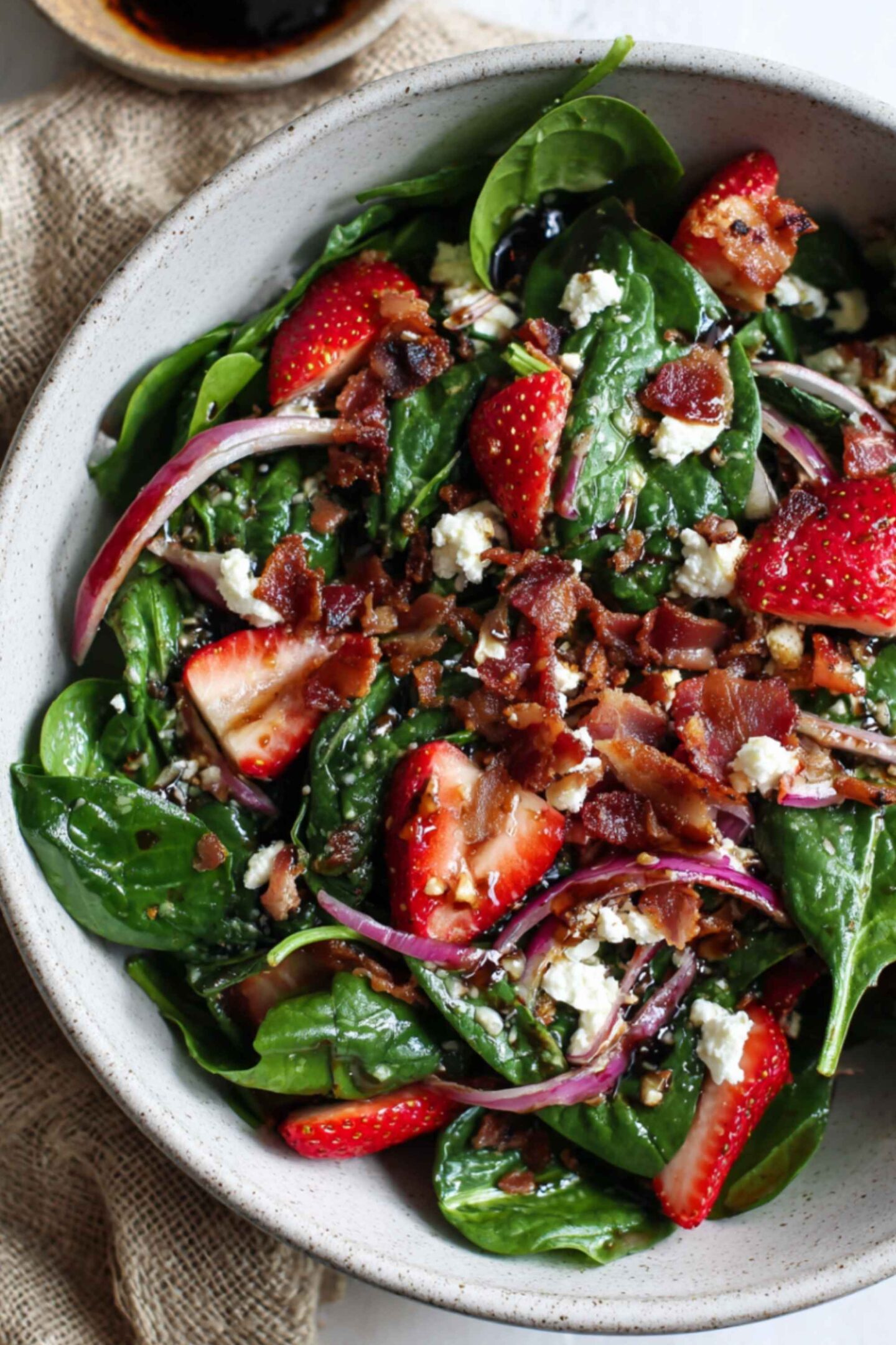 strawberry spinach salad