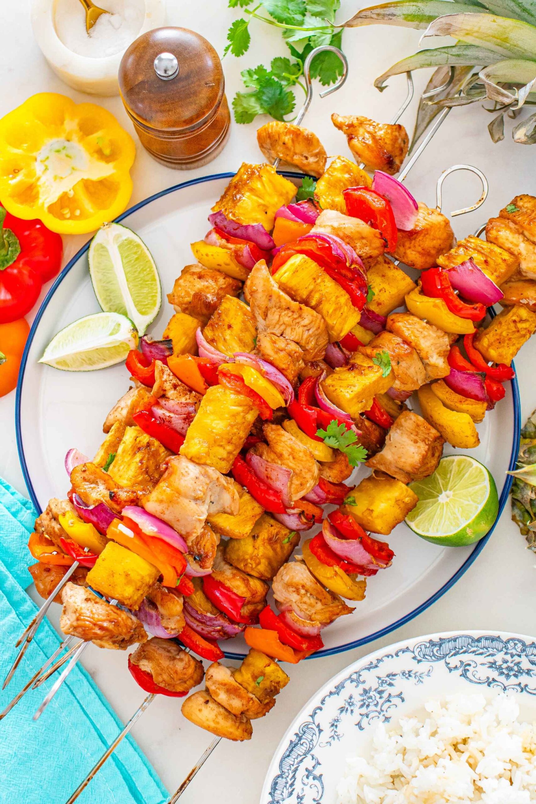 chicken pineapple kebab skewers