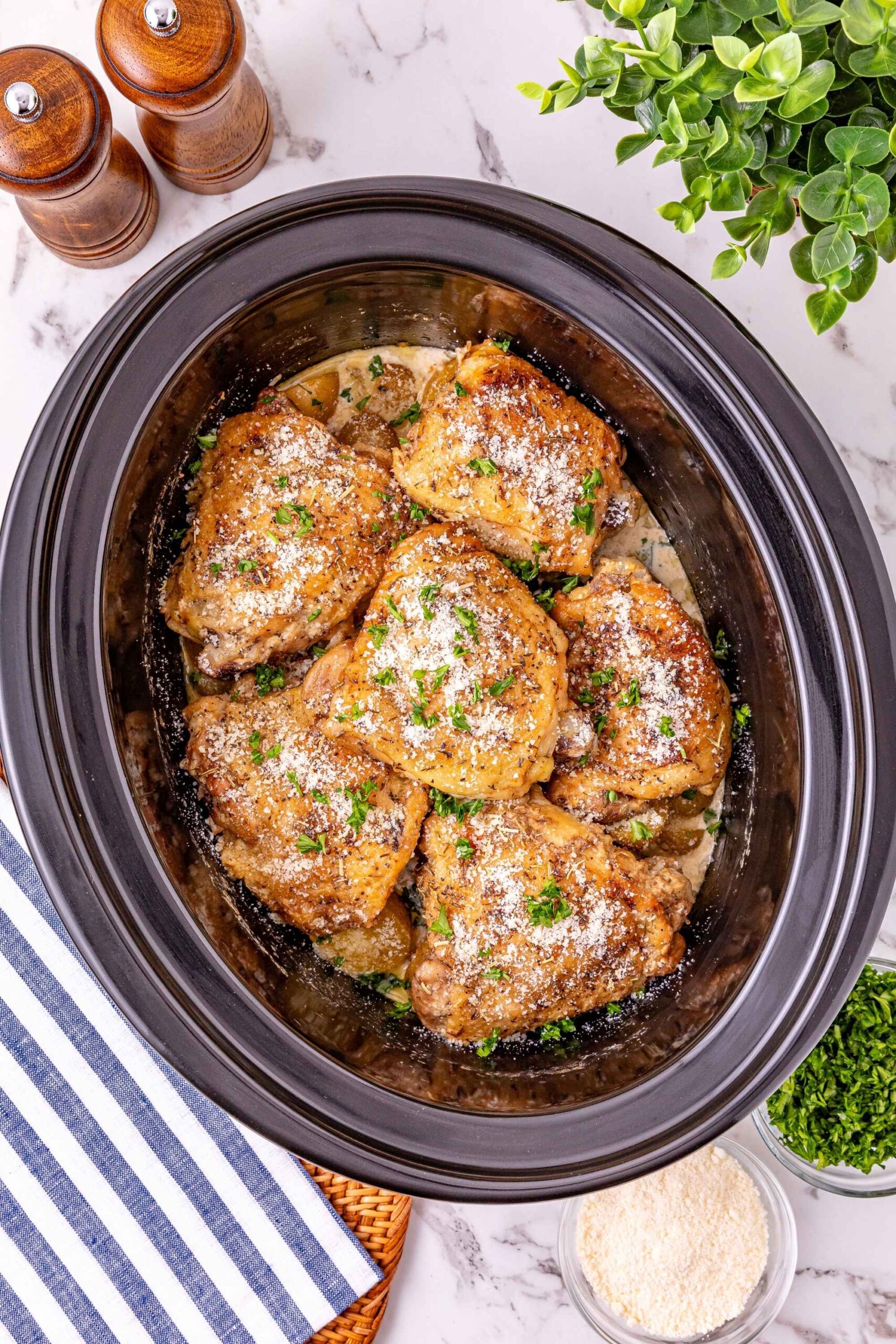 crockpot garlic parmesan chicken
