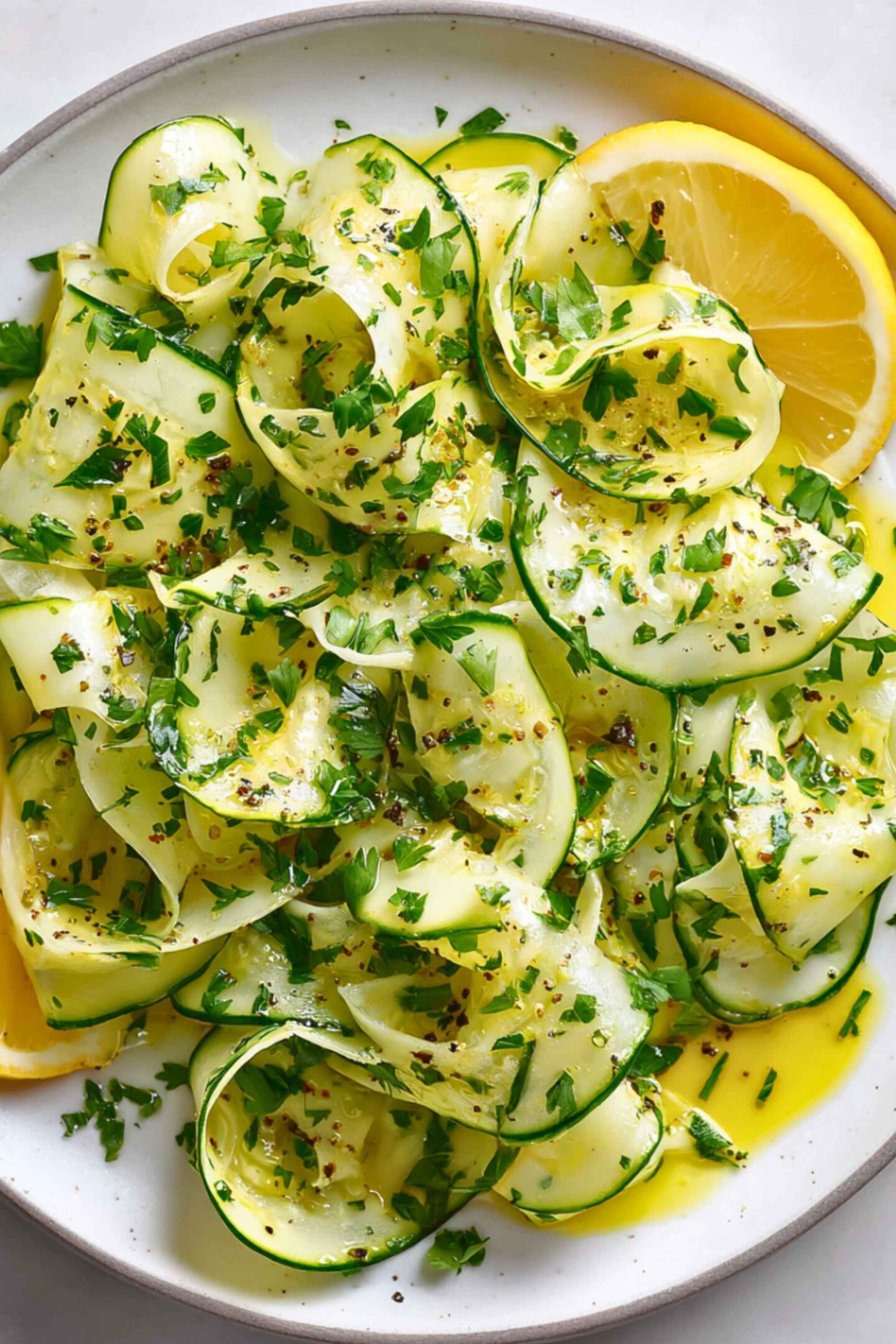 cucumber salad platter