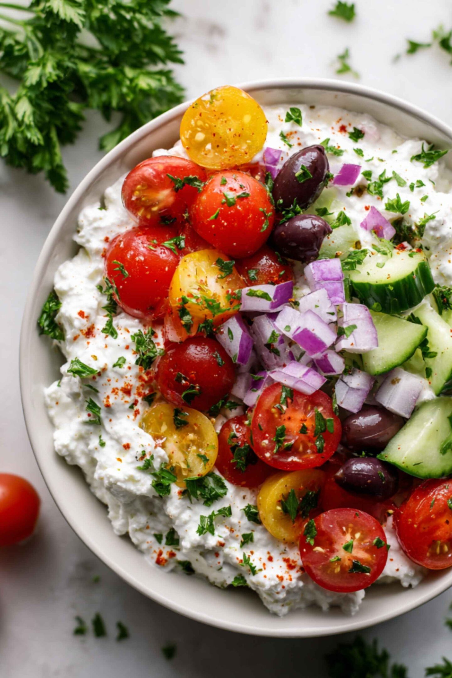 italian cottage cheese salad