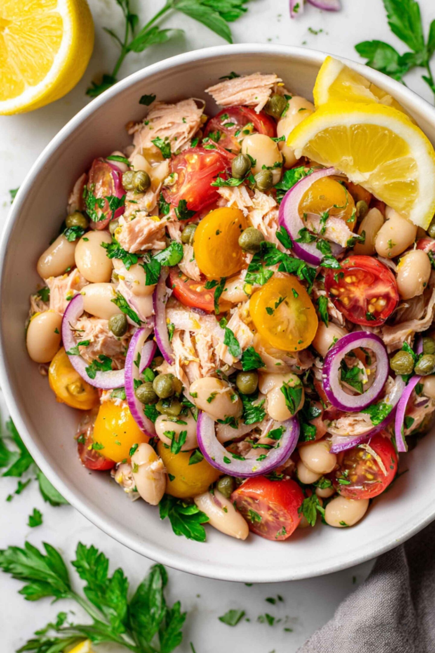 italian tuna bean salad