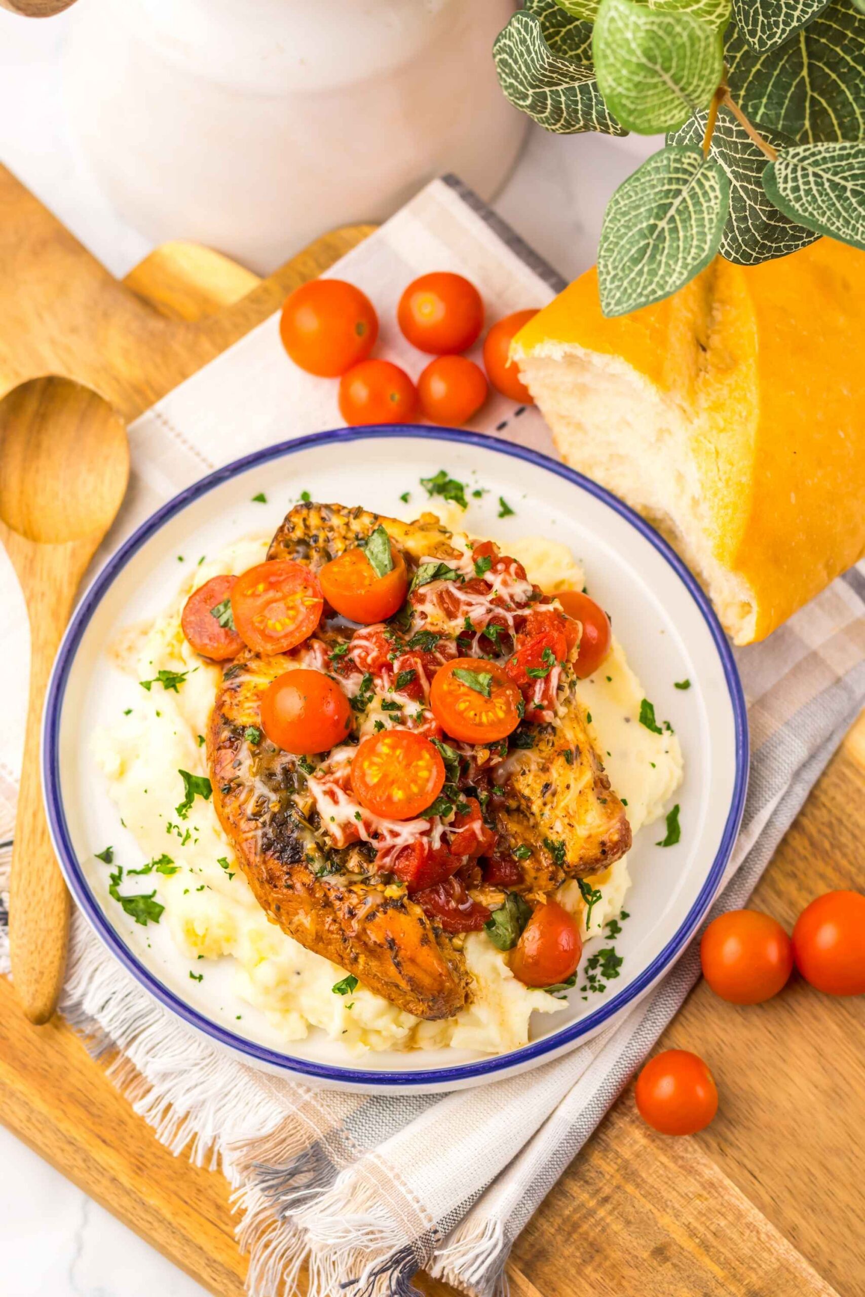 slow cooker bruschetta chicken