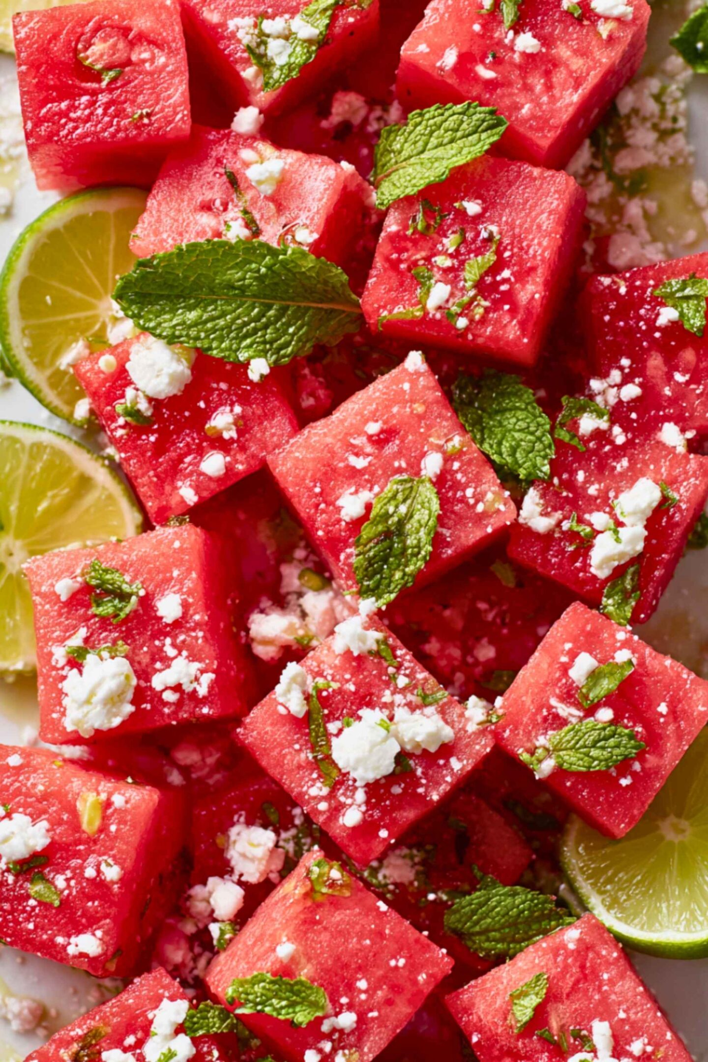 watermelon feta mint salad